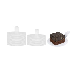 Pastry Tek Round White Plastic Pastry Pallet - 3