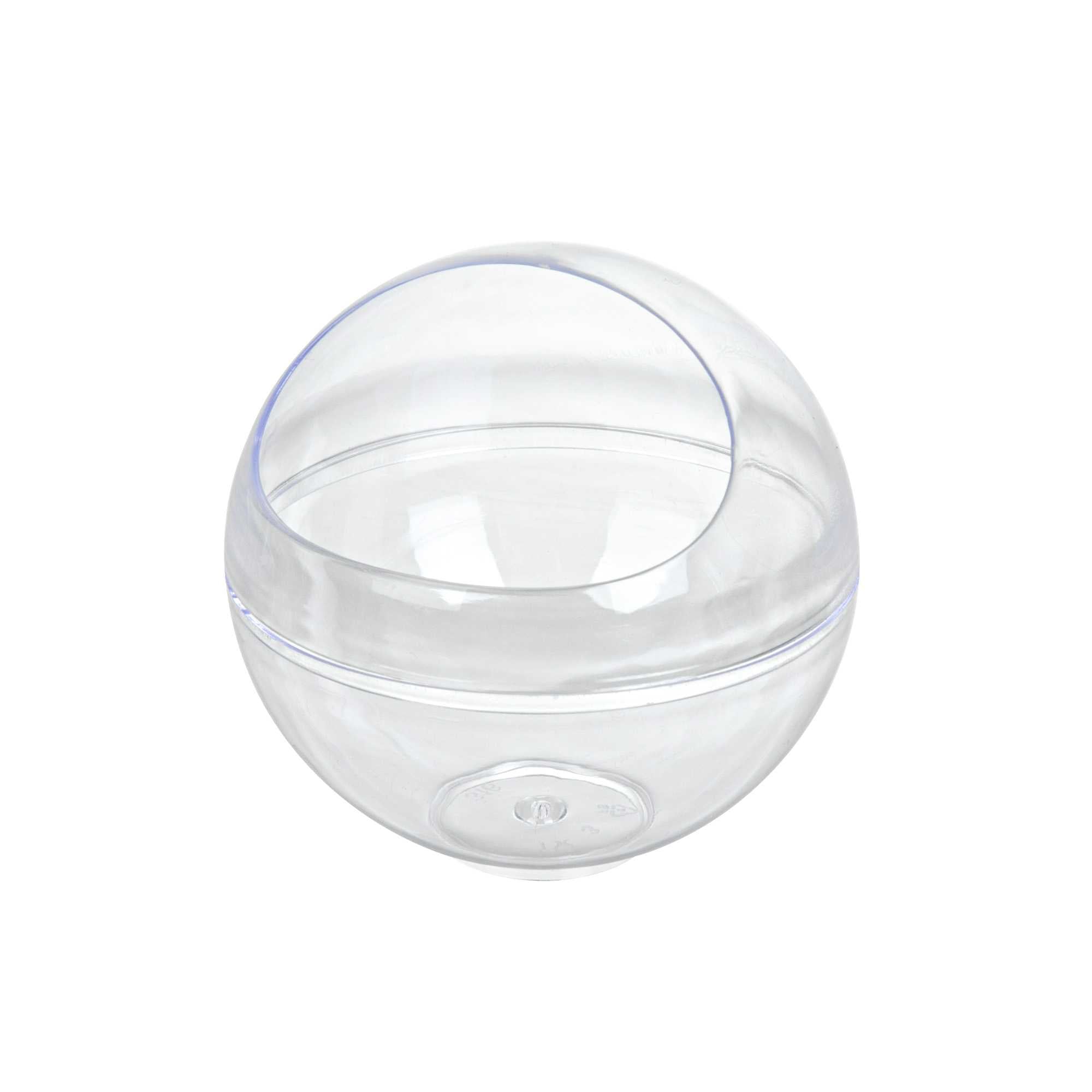 Mini Serve 3 oz Round Clear Plastic Balloon Bowl - 2 1/2" x 2 1/2" x 2 1/2" - 100 count box