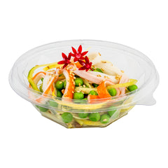 Basic Nature 8 oz Round Clear PLA Plastic To Go Bowl - Compostable - 5