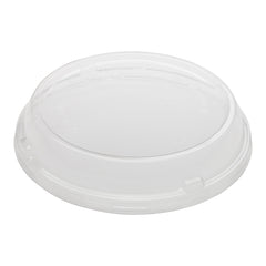 Basic Nature Round Clear PLA Plastic Dome Lid - Fits To Go Deli Container, Compostable - 500 count box
