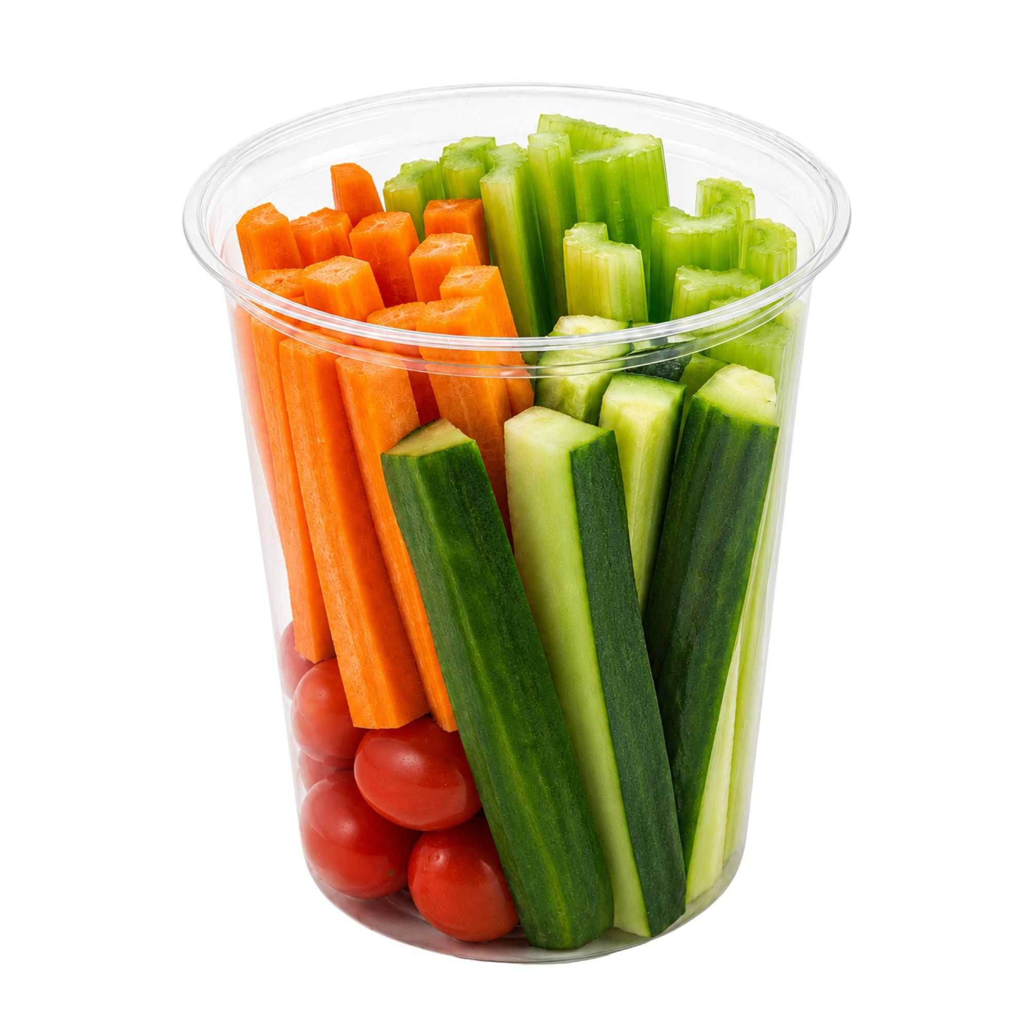 Basic Nature 32 oz Round Clear PLA Plastic To Go Deli Container - Compostable - 4 3/4" x 4 3/4" x 5 1/2" - 500 count box