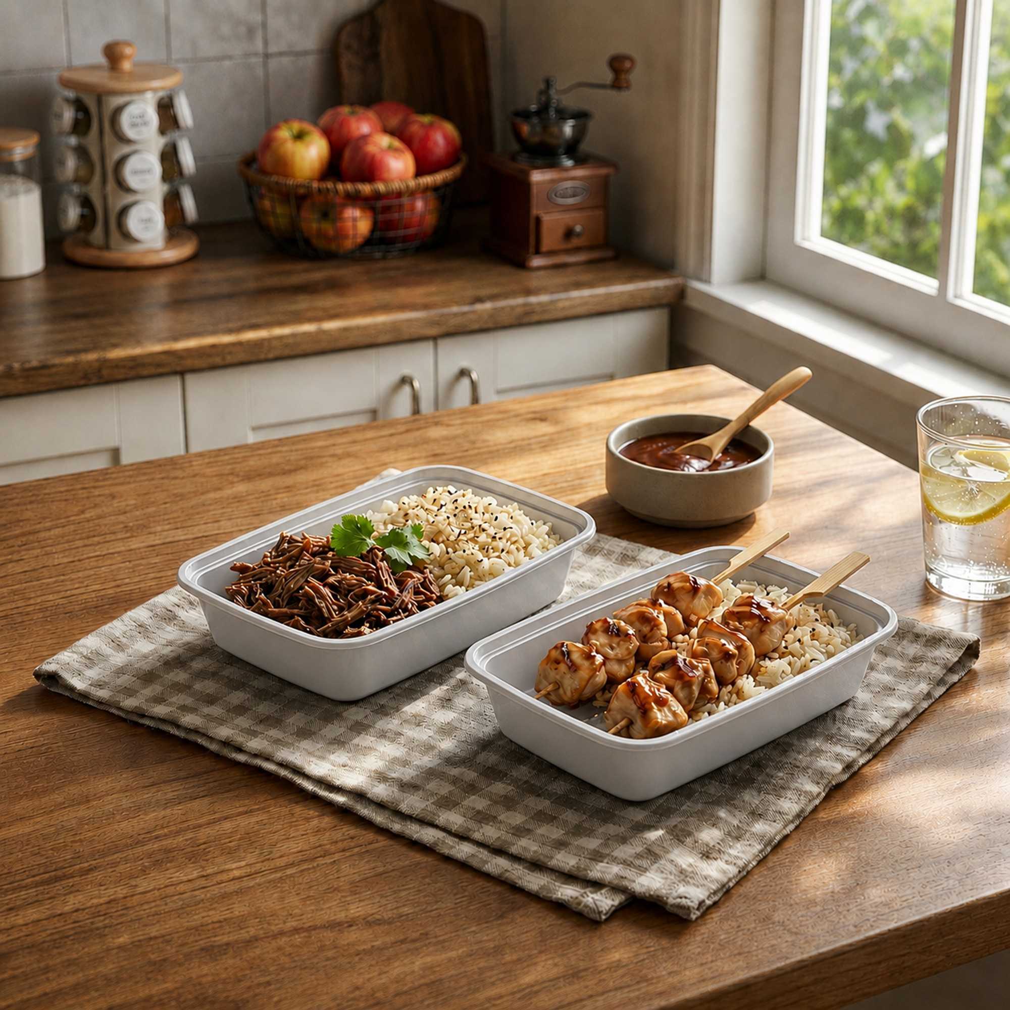 Asporto 24 oz Rectangle Silver Plastic To Go Box - with Clear Lid, Microwavable - 8" x 5 1/4" x 1 3/4" - 100 count box
