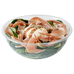18 oz Round Clear Plastic Salad Bowl - 6