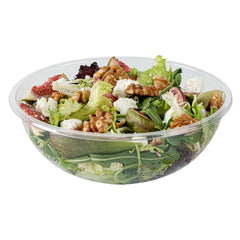 21 oz Round Clear Plastic Salad Bowl - 6 3/4