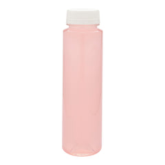 8 oz Round Clear Plastic Cold Pressed Juice Bottle - with Safety Cap - 2