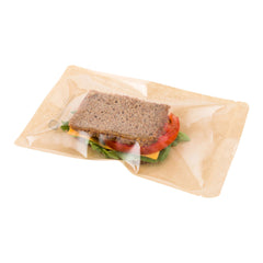Bag Tek Kraft Plastic Small Sandwich and Snack Bag - Heat Sealable - 8 1/4