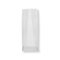 Bag Tek Clear Plastic Gusset Bag - Flat Bottom, Paper Insert, Heat Sealable - 2