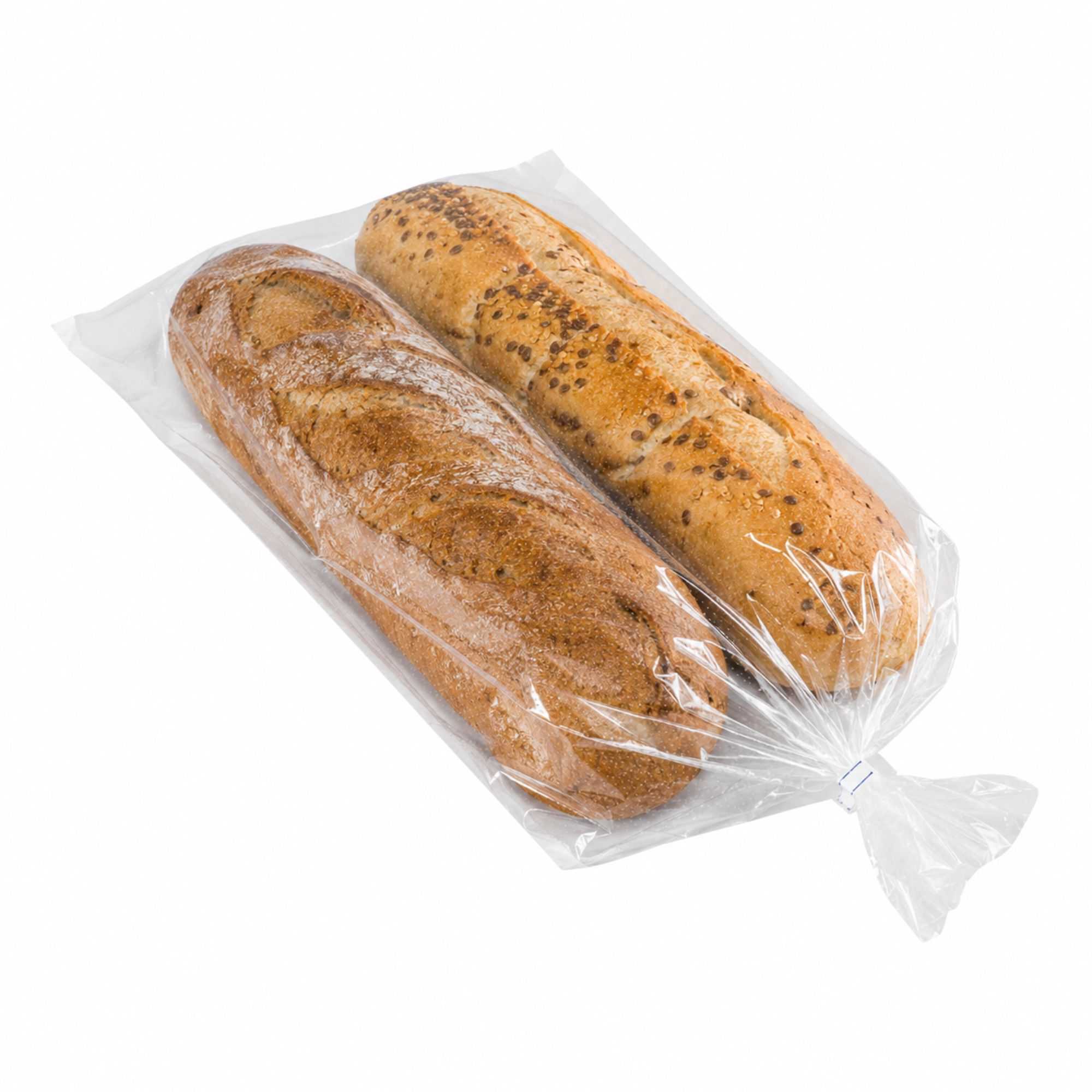 Bag Tek Clear Plastic Bread Bag - Micro-Perforated, with Wicket Dispenser - 24" x 13" - 250 count box