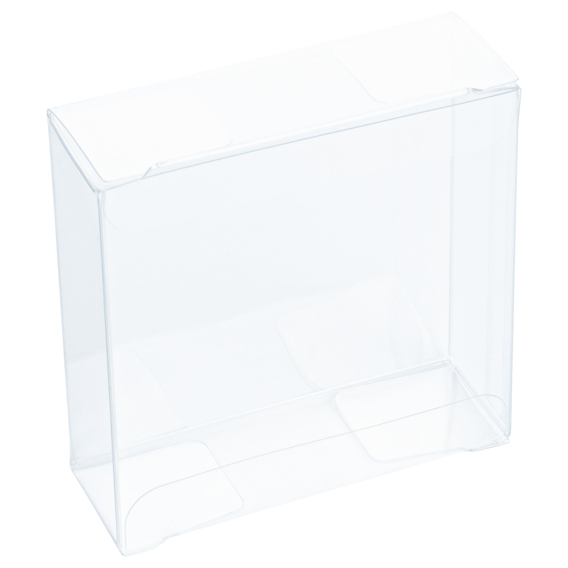 Sweet Vision Square Clear Plastic Candy Box - 3 1/4" x 1 x 3 1/4" - 100 count box