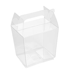 Sweet Vision Clear Plastic Take Out Box - with Handle - 3 1/4
