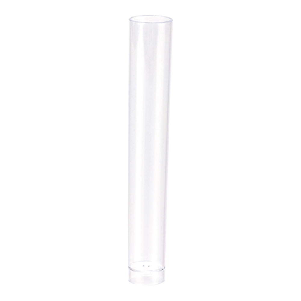 Mini Serve Delgado 1 oz Clear Plastic Test Tube Glass - 3/4" x 3/4" x 5 1/4" - 25 count box