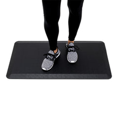Comfy Feet Black Floor Mat - Extra-Padded, Non-Slip, Anti-Fatigue - 32