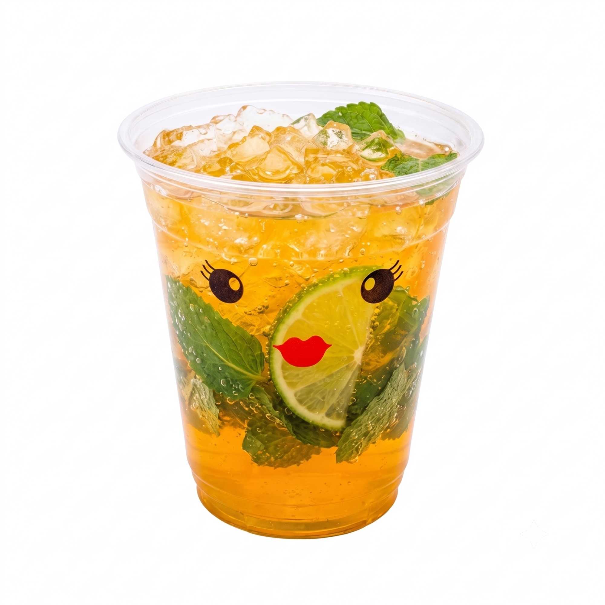 Visage 12 oz Clear Plastic Cup - Madame - 3 3/4" x 3 3/4" x 4" - 1000 count box