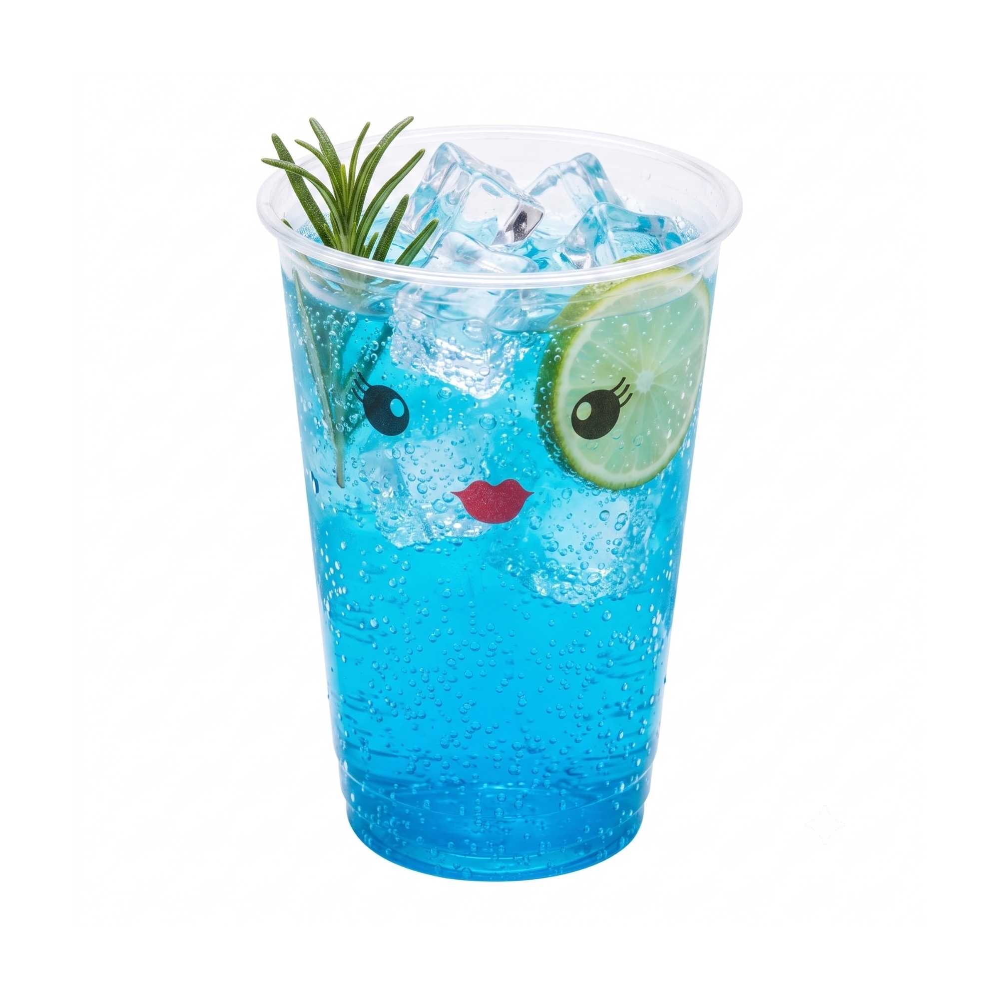Visage 16 oz Clear Plastic Cup - Madame - 3 3/4" x 3 3/4" x 5 1/4" - 1000 count box
