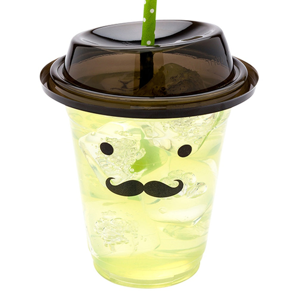 Visage Black Plastic Top Hat 2-in-1 Straw or Sippy Cup Lid - Fits 9, 12 and 16 oz - 1000 count box