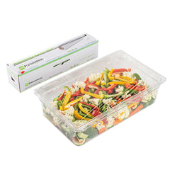 Chef 101 Clear Plastic Foodservice Food Wrap - BPA-Free, Microwave-Safe - 18