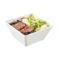 Voga 45 oz Square White Melamine Serving Bowl - Classic - 7