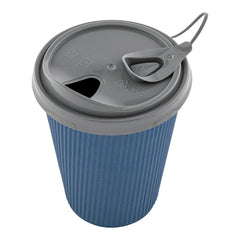 Gray Plastic Pop Lock Coffee Cup Lid - Fits 8, 12, 16 and 20 oz - 100 count box