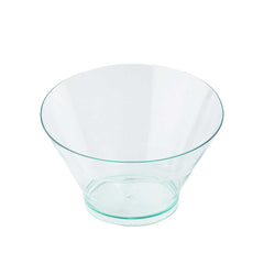 Mini Serve 5 oz Round Seagreen Plastic Small Incline Bowl - 3 3/4
