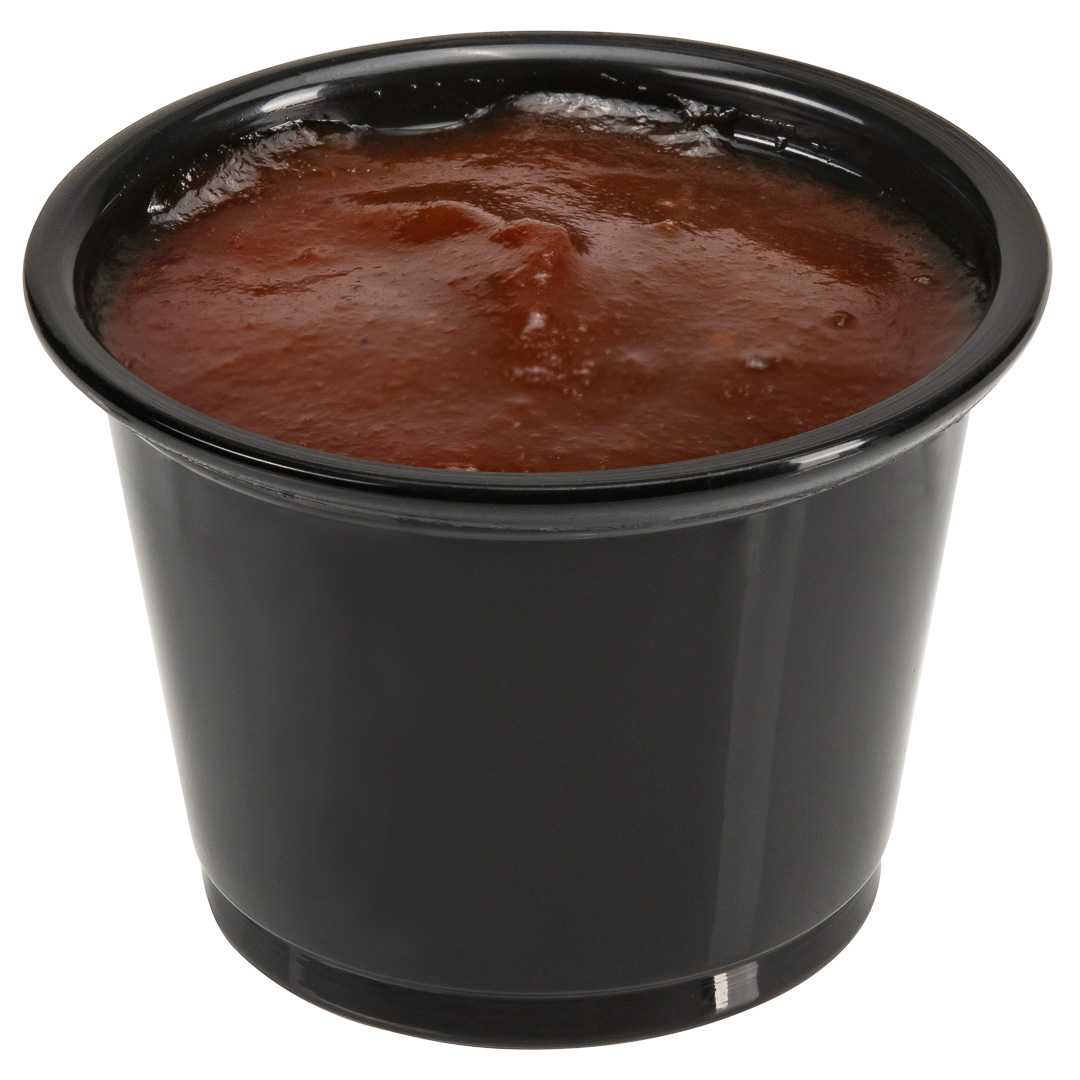 Chef 101 1 oz Round Black Plastic Portion Cup - 1 3/4" x 1 3/4" x 1 1/4" - 2000 count box