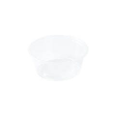 Chef 101 2 oz Round Clear Plastic Portion Cup - 2 1/2