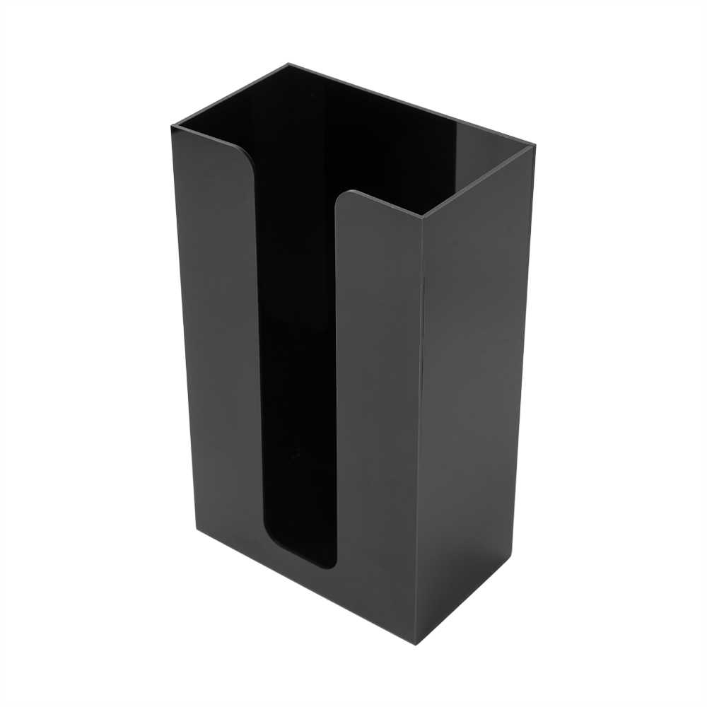 Restpresso Black Acrylic Vertical Coffee Cup Sleeve Dispenser - 6" x 3 1/2" x 10" - 12 count box