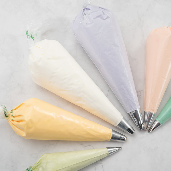 Pastry Tek Clear Plastic Easy Grip Pastry Piping Bag Recyclable