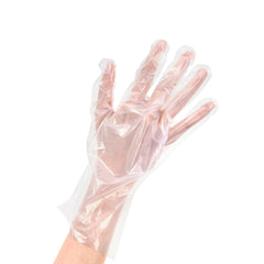 Eco Serve Clear Plastic Medium Compostable Gloves - Powder-Free - 11