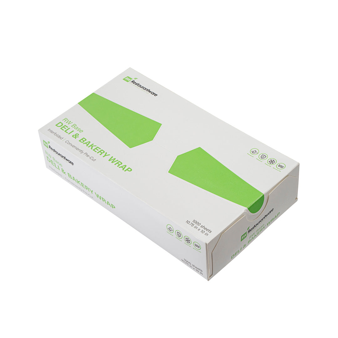Chef 101 Plastic Interfolded Deli and Bakery Wrap - 10 3/4" x 10" - 10000 count box