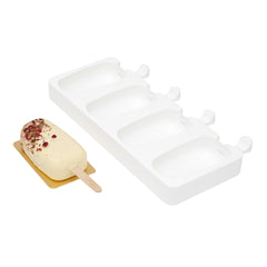 Pastry Tek Silicone Round Popsicle Mold - 4-Compartment - 1 count box
