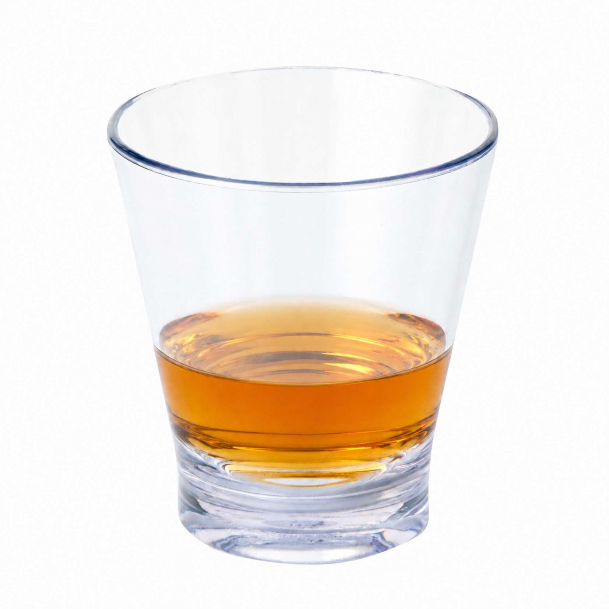 Bev Tek 9 oz SAN Plastic Old Fashioned Glass - Stackable - 3 1/2" x 3 1/2" x 3 3/4" - 12 count box