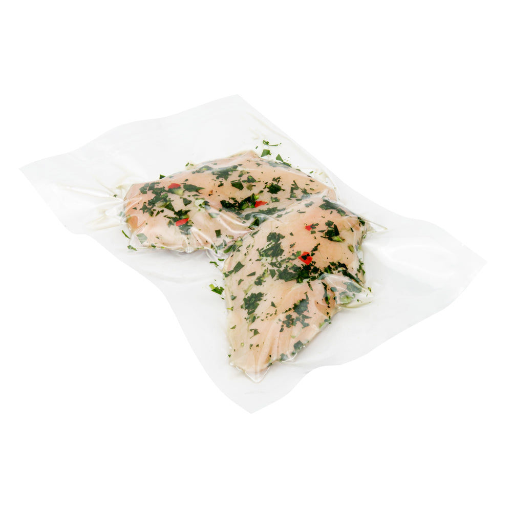 Fresh Hero Clear Plastic Vacuum Packaging Bag - for Chamber Vacuum Sealer, 3 mil, BPA-Free - 12" x 8" - 100 count box