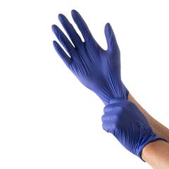 Low Derma Blue Medium Nitrile Glove - Hypoallergenic, Non-Sterile, Powder-Free - 1000 count box
