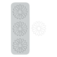 Pastry Tek Gray Silicone Flower Fondant Impression Mat - 1 count box