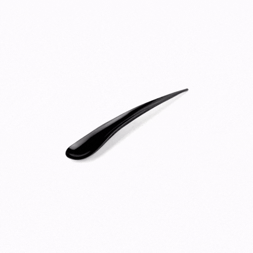 Chef 101 Black Plastic Deco Party Spoon - 8" - 500 count box