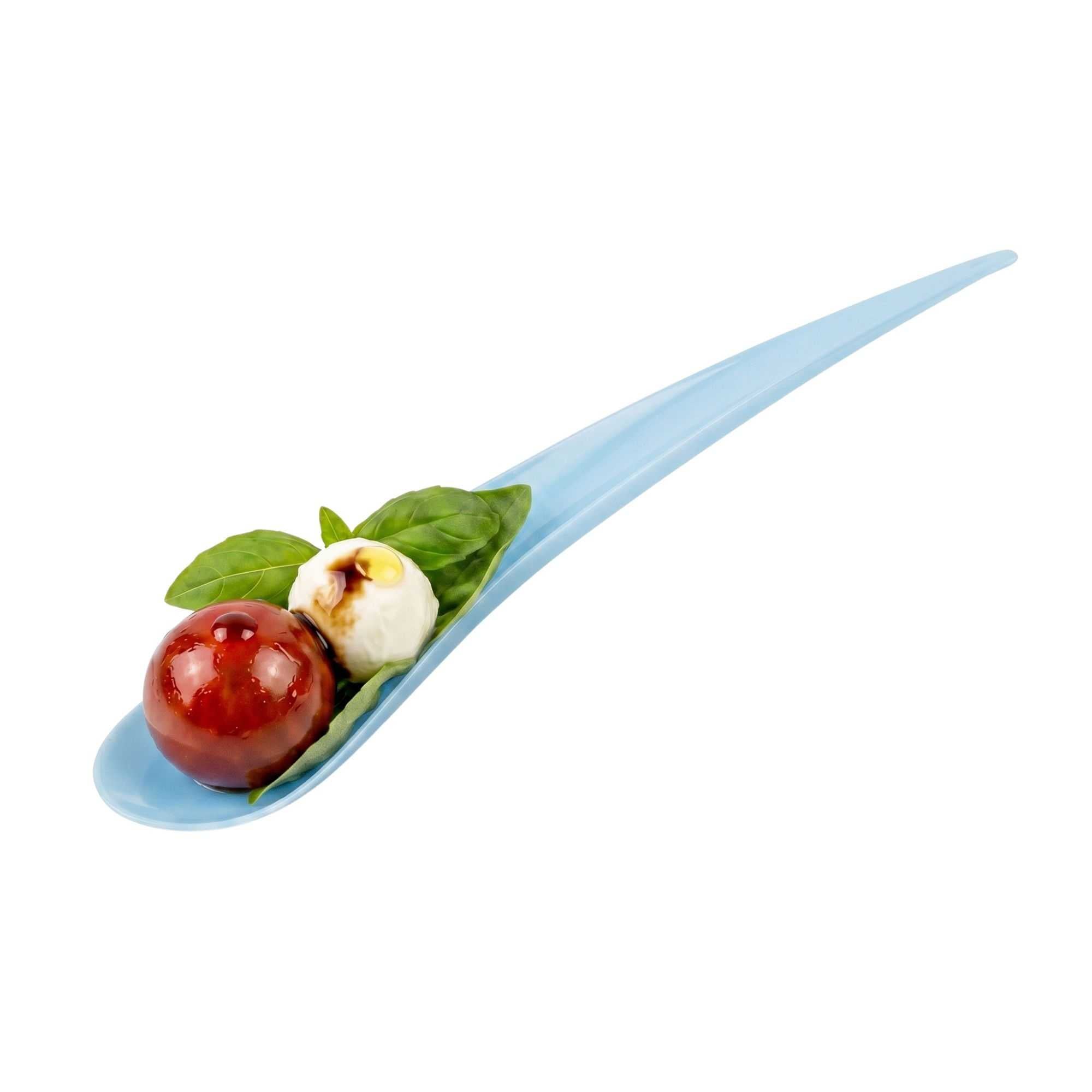 Chef 101 Blue Plastic Deco Party Spoon - 8" - 500 count box