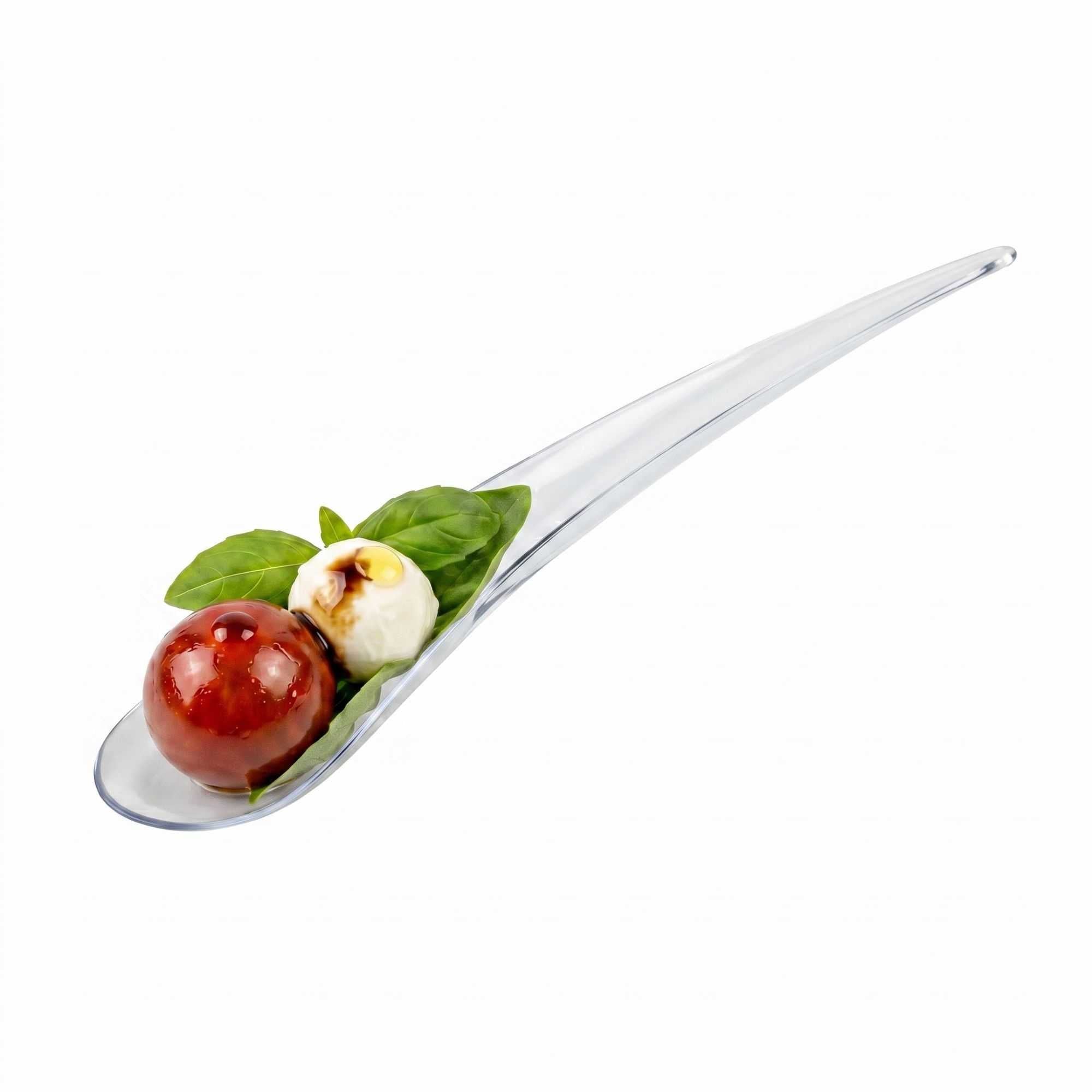 Chef 101 Clear Plastic Deco Party Spoon - 8" - 500 count box