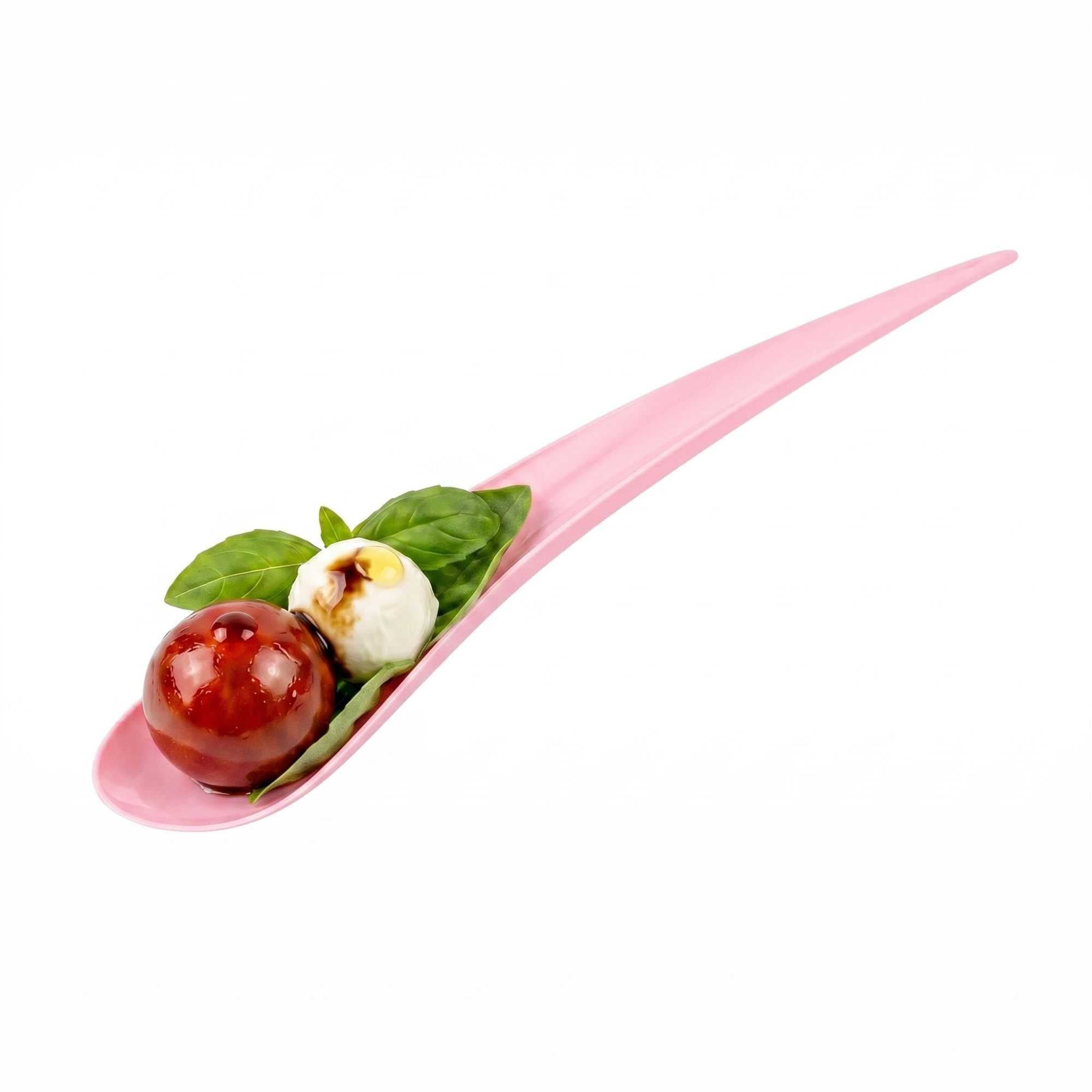 Chef 101 Pink Plastic Deco Party Spoon - 8" - 500 count box