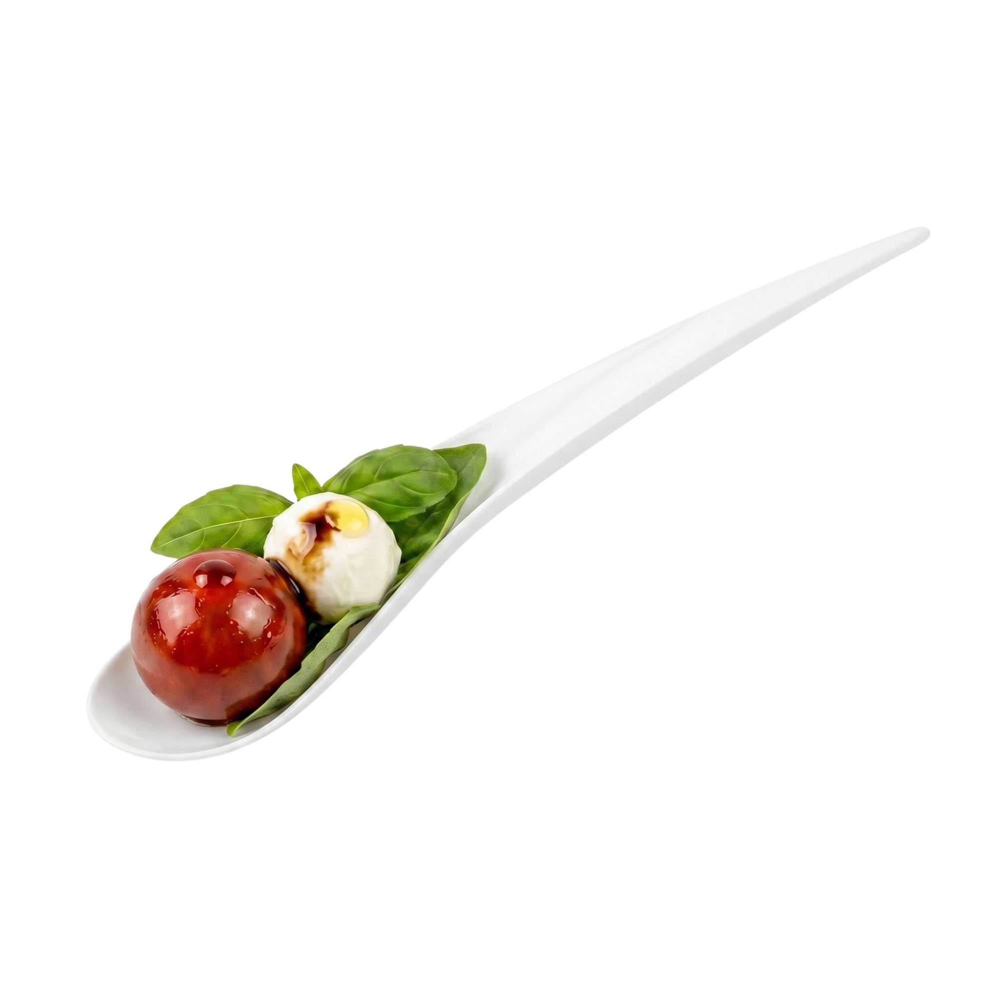 Chef 101 White Plastic Deco Party Spoon - 8" - 500 count box