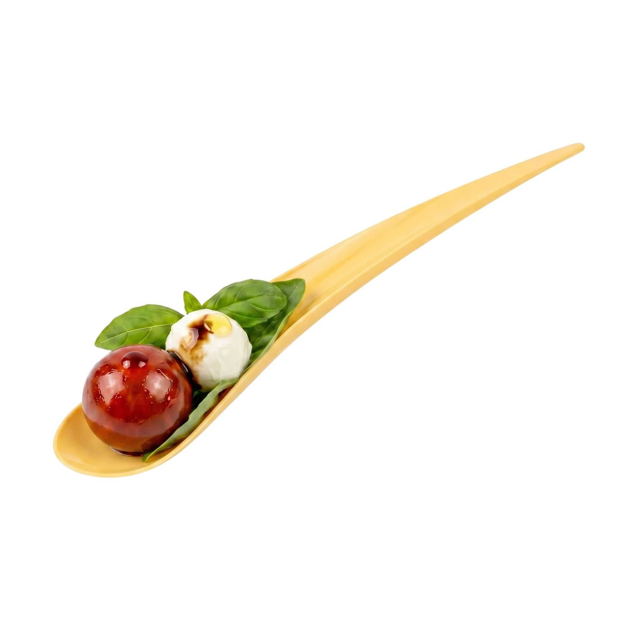 Chef 101 Yellow Plastic Deco Party Spoon - 8" - 500 count box