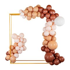 Balloonify Brown, Beige and White Balloon Arch / Garland Kit - 141 Pieces - 1 count box