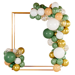 Balloonify Green, White and Gold Balloon Arch / Garland Kit - 116 Pieces - 1 count box