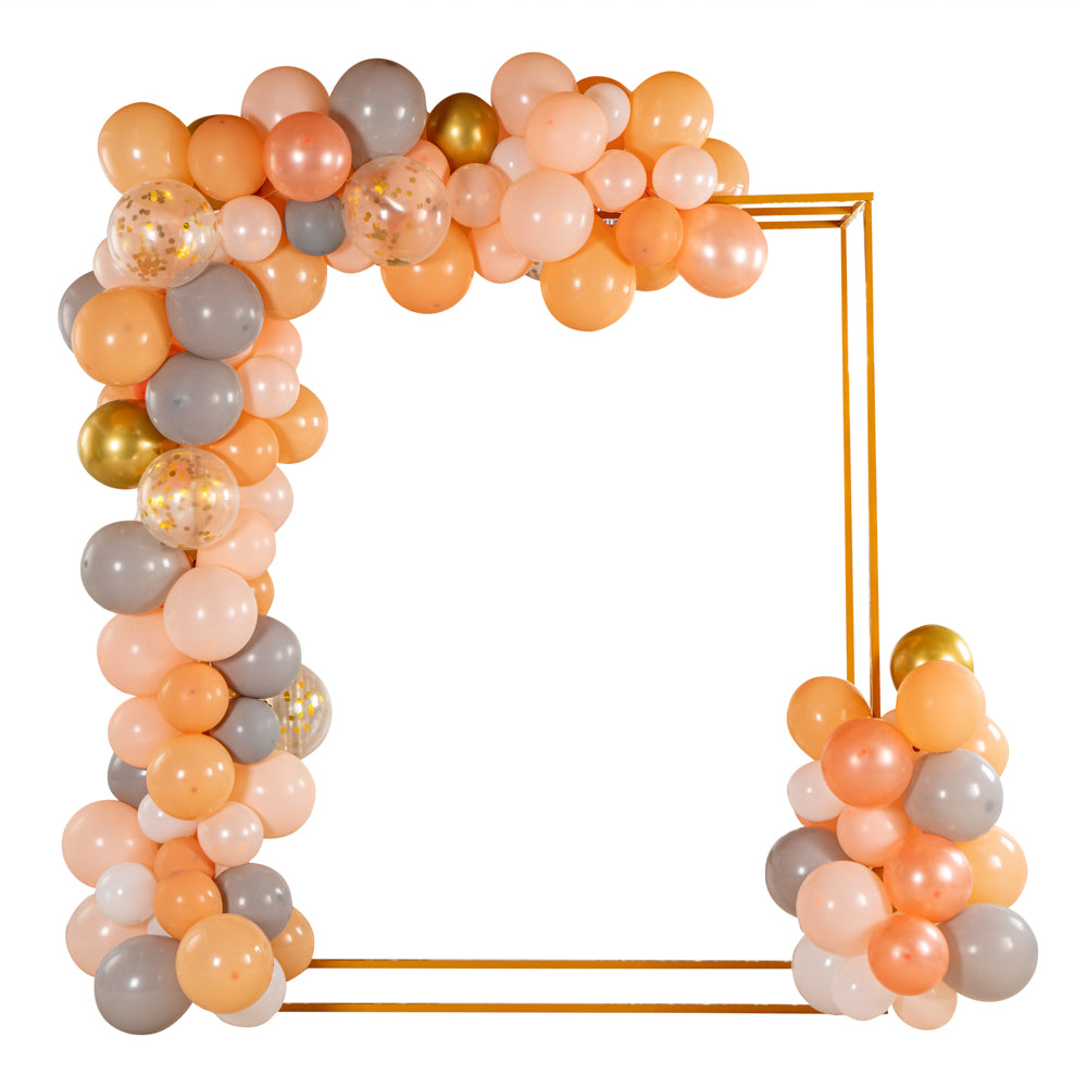 Balloonify Coral, White and Gold Balloon Arch / Garland Kit - 129 Pieces - 1 count box