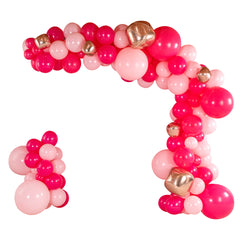 Balloonify Pink and Rose Gold Balloon Arch / Garland Kit - 166 Pieces - 1 count box