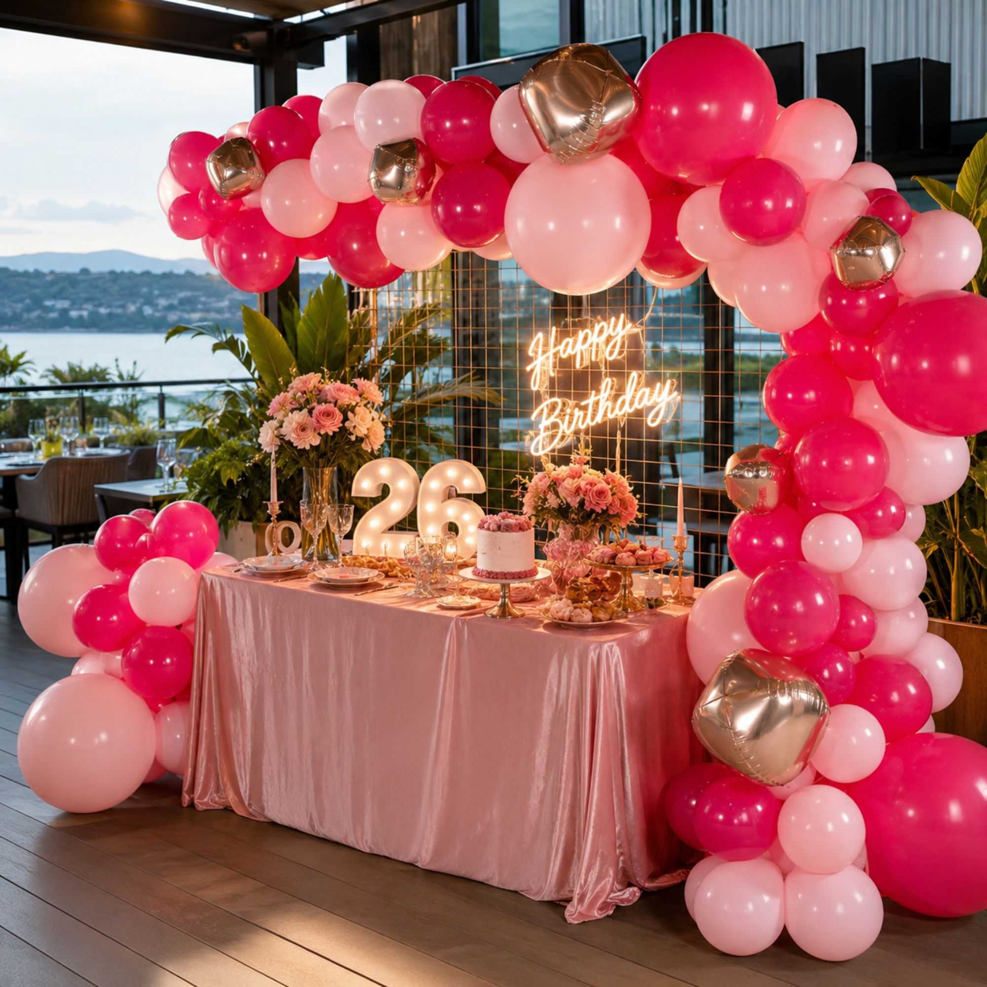 Balloonify Pink and Rose Gold Balloon Arch / Garland Kit - 166 Pieces - 1 count box