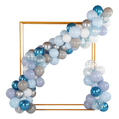 Balloonify Confetti Blue and Gray Balloon Arch / Garland Kit - 129 Pieces - 1 count box