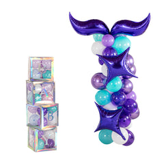 Balloonify Sparkle Mermaid Balloon Arch / Garland Kit - 89 Pieces - 1 count box