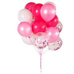Balloonify Pink Confetti Balloon Set - 20 Pieces - 1 count box