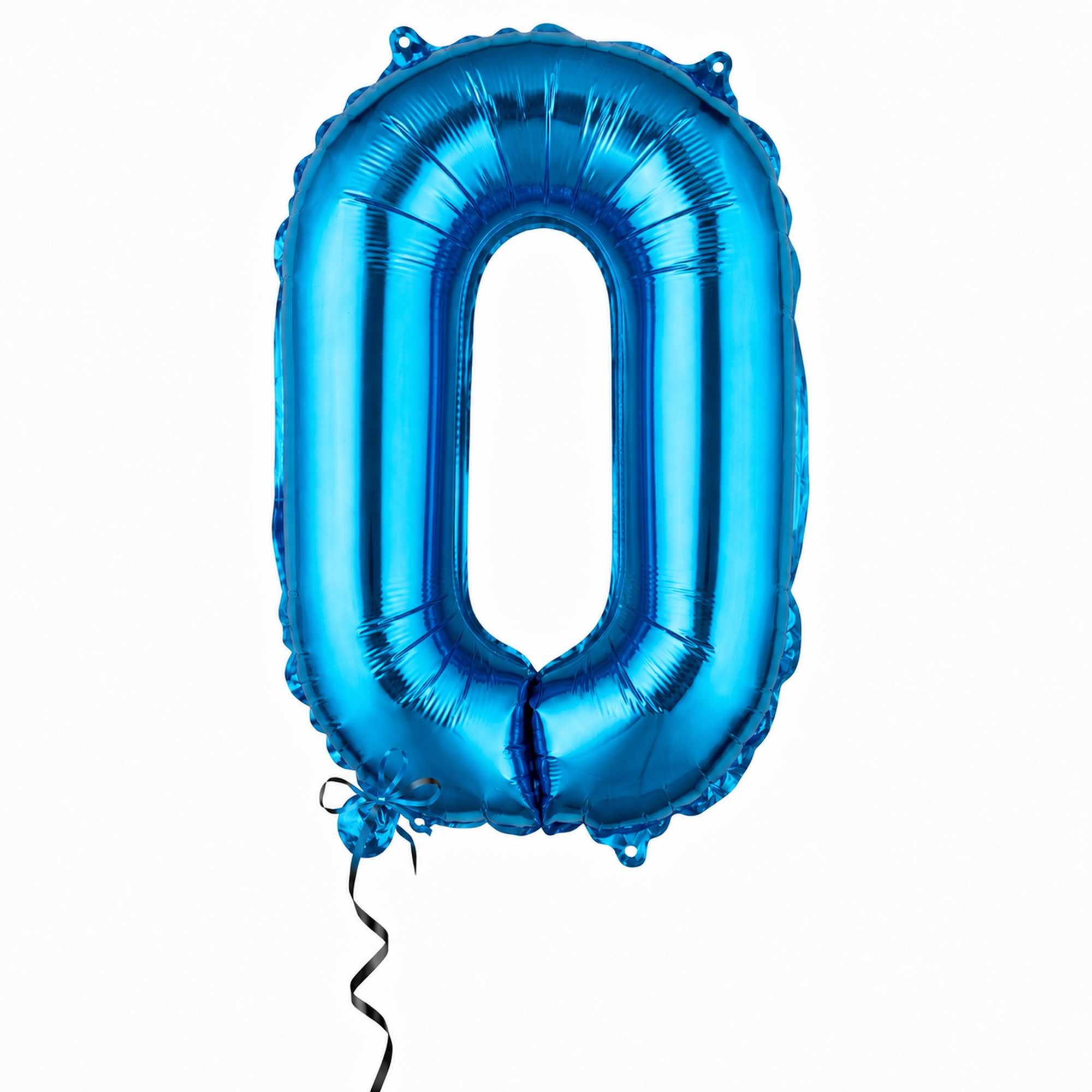 Balloonify Blue Mylar Number 0 Balloon - 16" - 1 count box