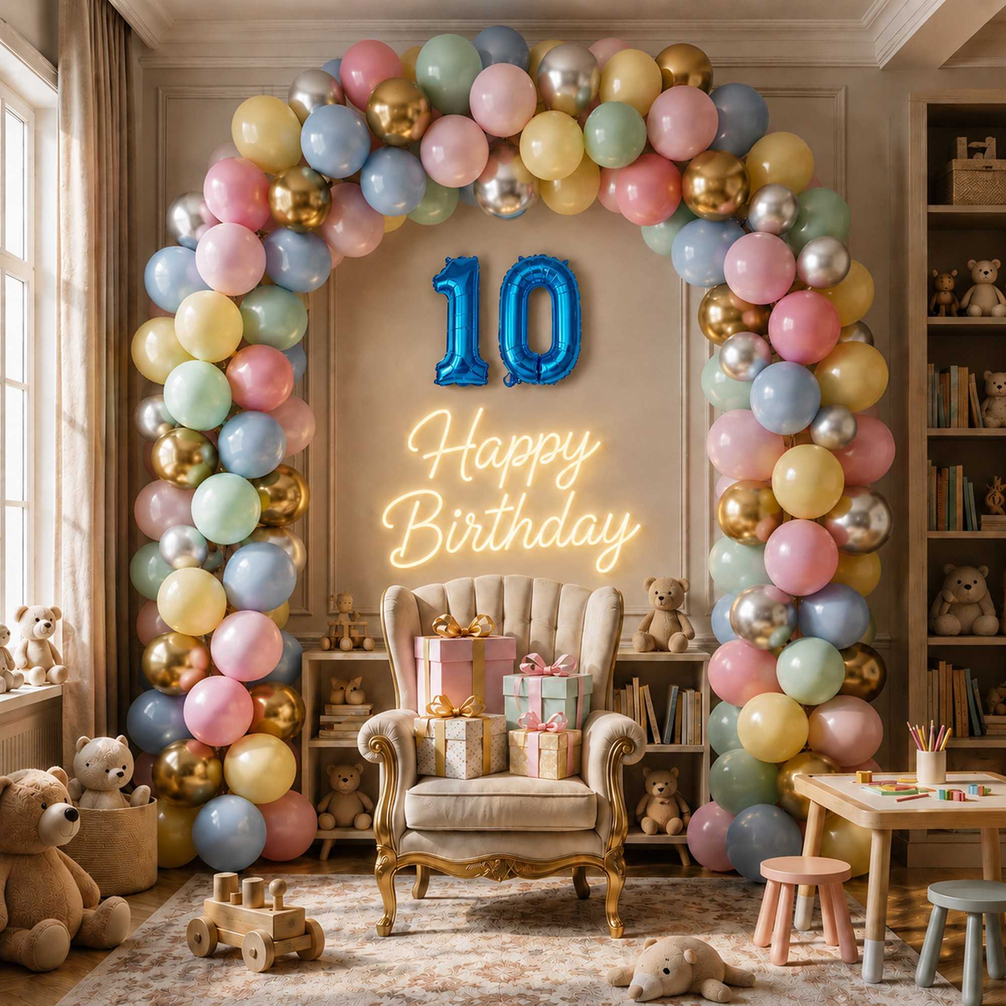 Balloonify Blue Mylar Number 0 Balloon - 16" - 1 count box